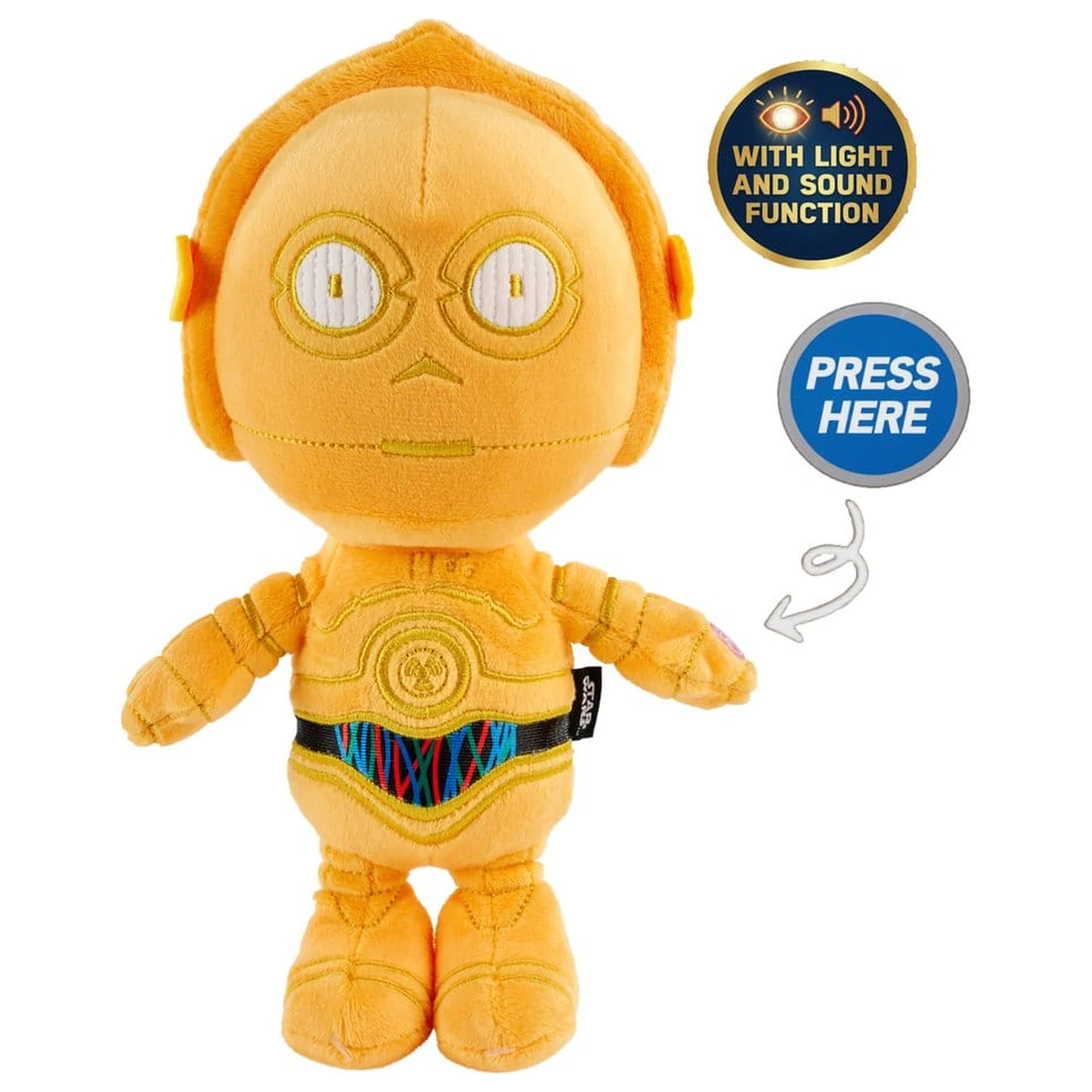Star Wars 50th C-3PO plüss figura 25 cm termékfotó