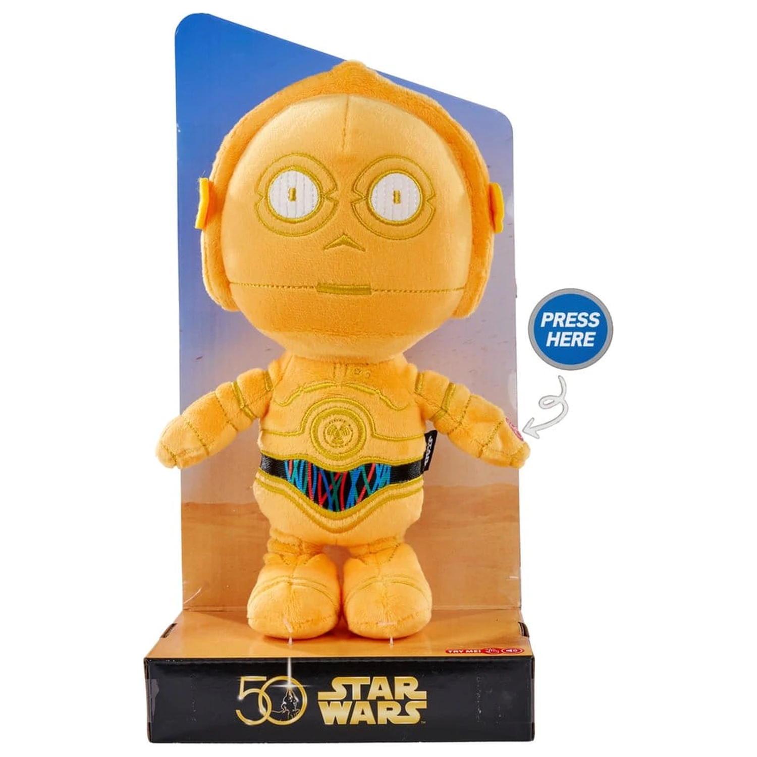 Star Wars 50th C-3PO plüss figura 25 cm termékfotó