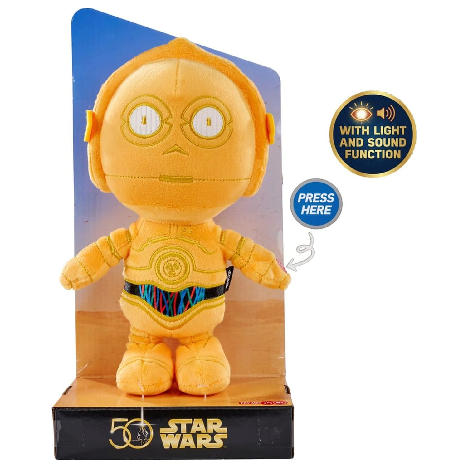 Star Wars 50th C-3PO plüss figura 25 cm termékfotó