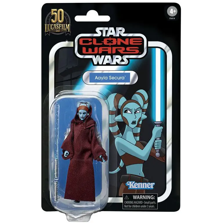 Star Wars The Clone Wars Vintage Collection 2022 Aayla Secura akciófigura 10cm termékfotó