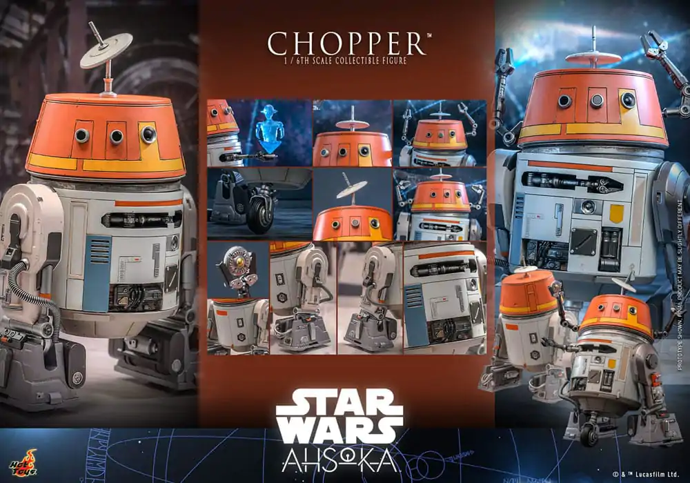 Star Wars: Ahsoka 1/6 Chopper akciófigura 18 cm termékfotó