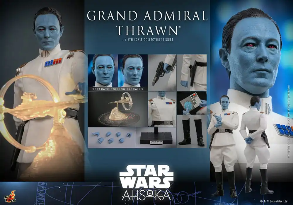Star Wars: Ahsoka 1/6 Grand Admiral Thrawn akciófigura 32 cm termékfotó