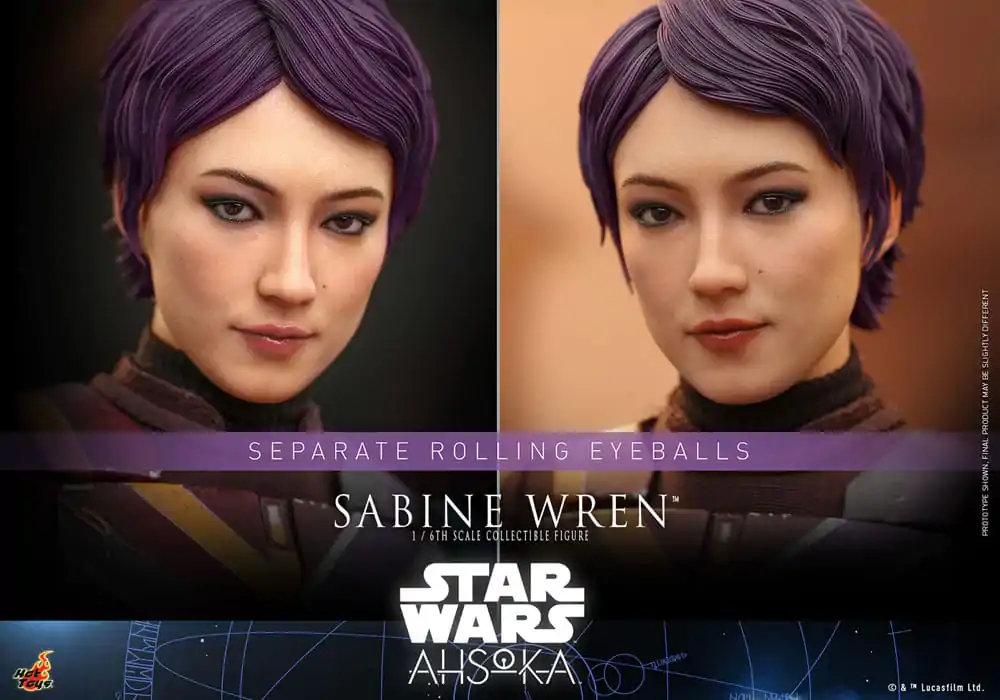 Star Wars: Ahsoka 1/6 Sabine Wren akciófigura 28 cm termékfotó