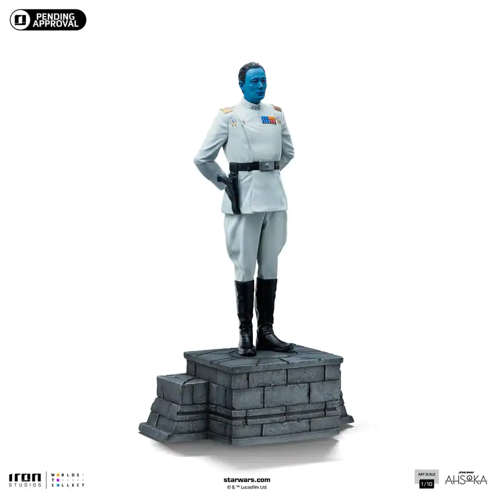 Star Wars Ahsoka Art Scale 1/10 Grand Admiral Thrawn szobor figura 25 cm termékfotó