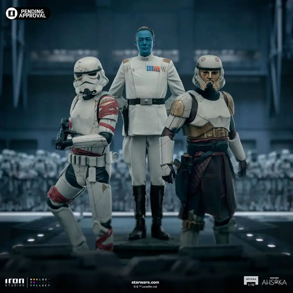 Star Wars Ahsoka Art Scale 1/10 Grand Admiral Thrawn szobor figura 25 cm termékfotó