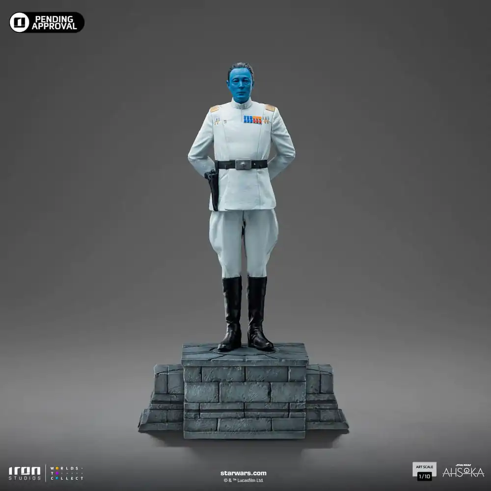 Star Wars Ahsoka Art Scale 1/10 Grand Admiral Thrawn szobor figura 25 cm termékfotó