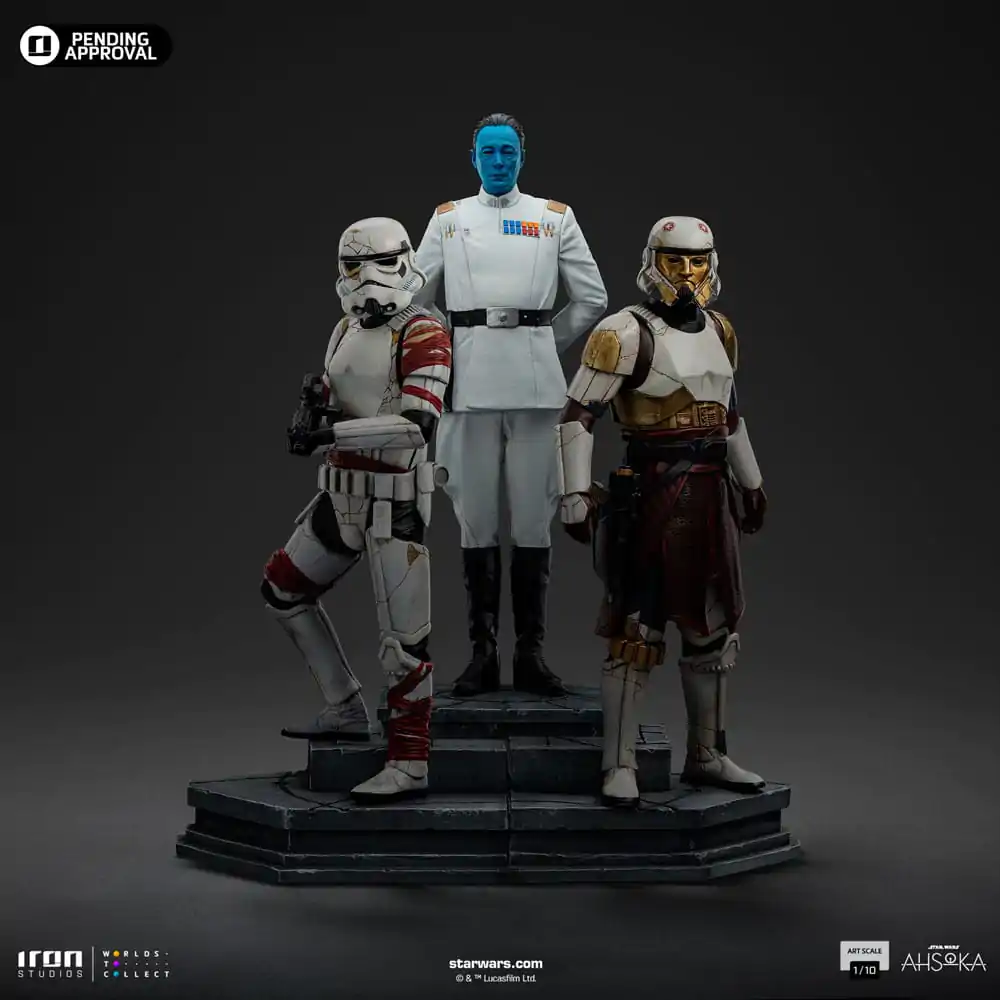 Star Wars Ahsoka Art Scale 1/10 Grand Admiral Thrawn szobor figura 25 cm termékfotó