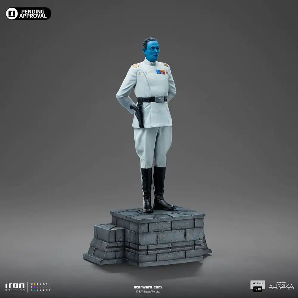 Star Wars Ahsoka Art Scale 1/10 Grand Admiral Thrawn szobor figura 25 cm termékfotó