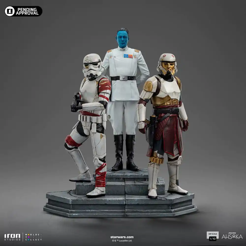 Star Wars Ahsoka Art Scale 1/10 Grand Admiral Thrawn szobor figura 25 cm termékfotó