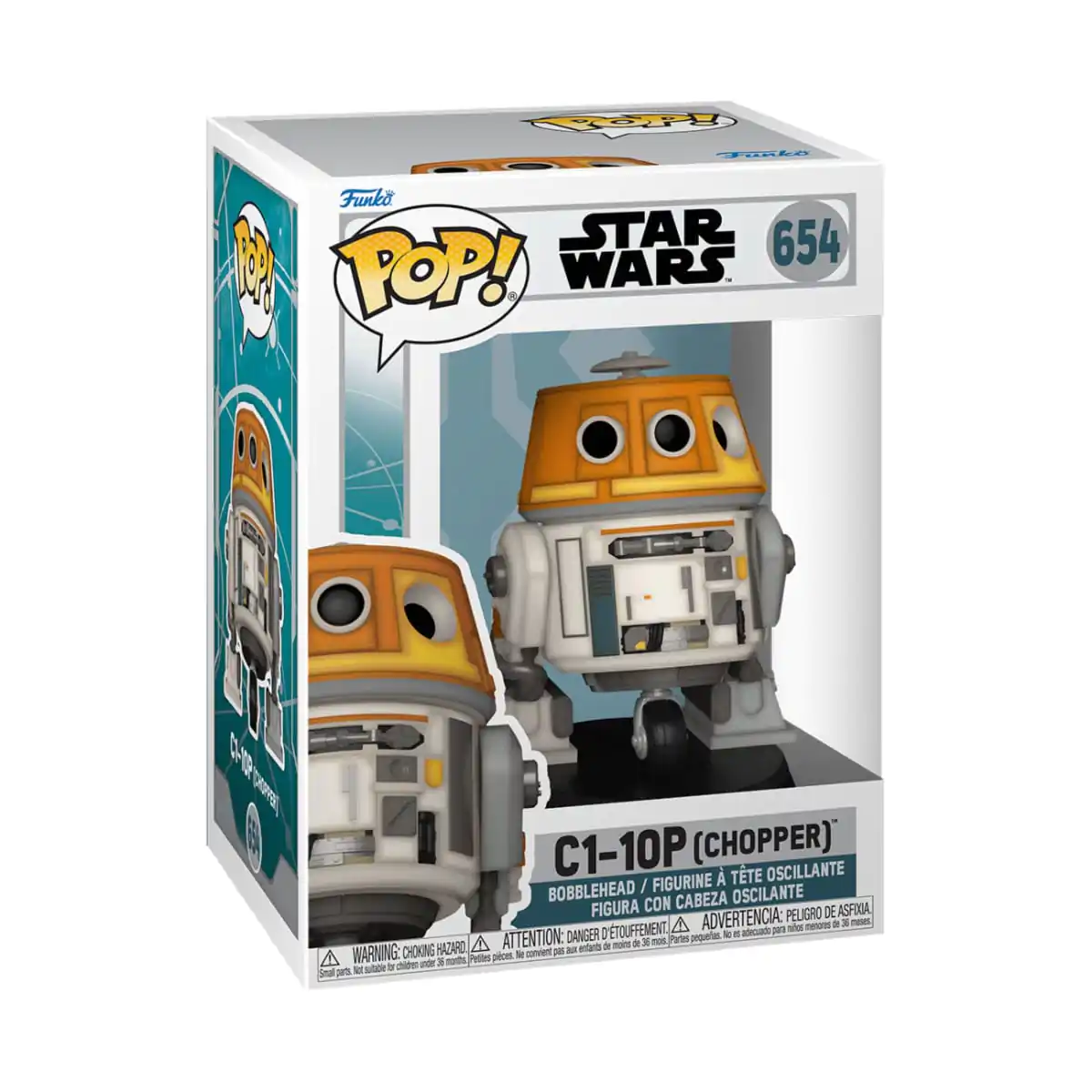 Star Wars: Ahsoka Funko POP! Vinyl figura C1-10P (Chopper) 9 cm termékfotó