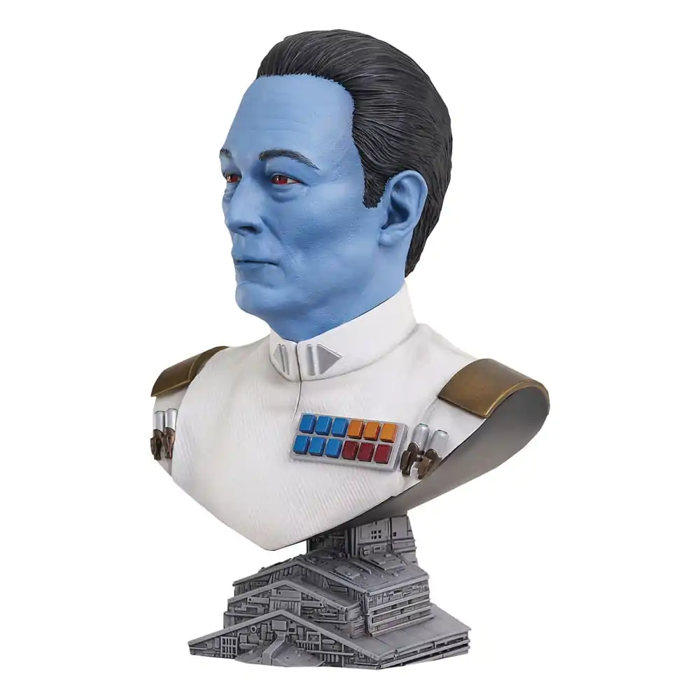 Star Wars: Ahsoka Legends in 3D 1/2 Grand Admiral Thrawn mellszobor figura 25 cm termékfotó