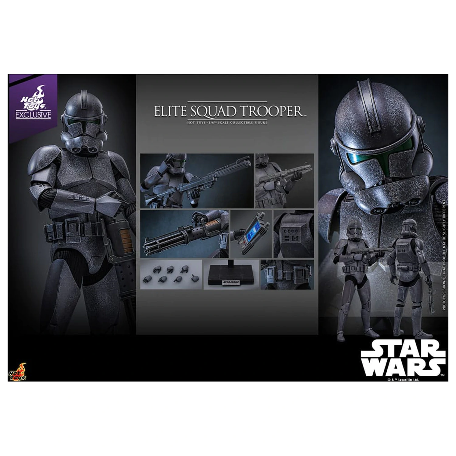 Star Wars akciófigura 1/6 Elite Squad Trooper Hot Toys Exkluzív 30 cm termékfotó