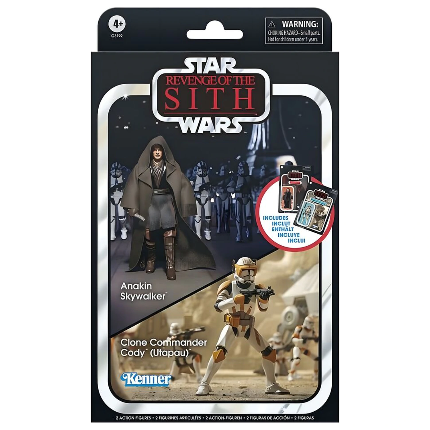 Star Wars Anakin Skywalker & Clone Commander Cody Utapau figura csomag 9.5cm termékfotó
