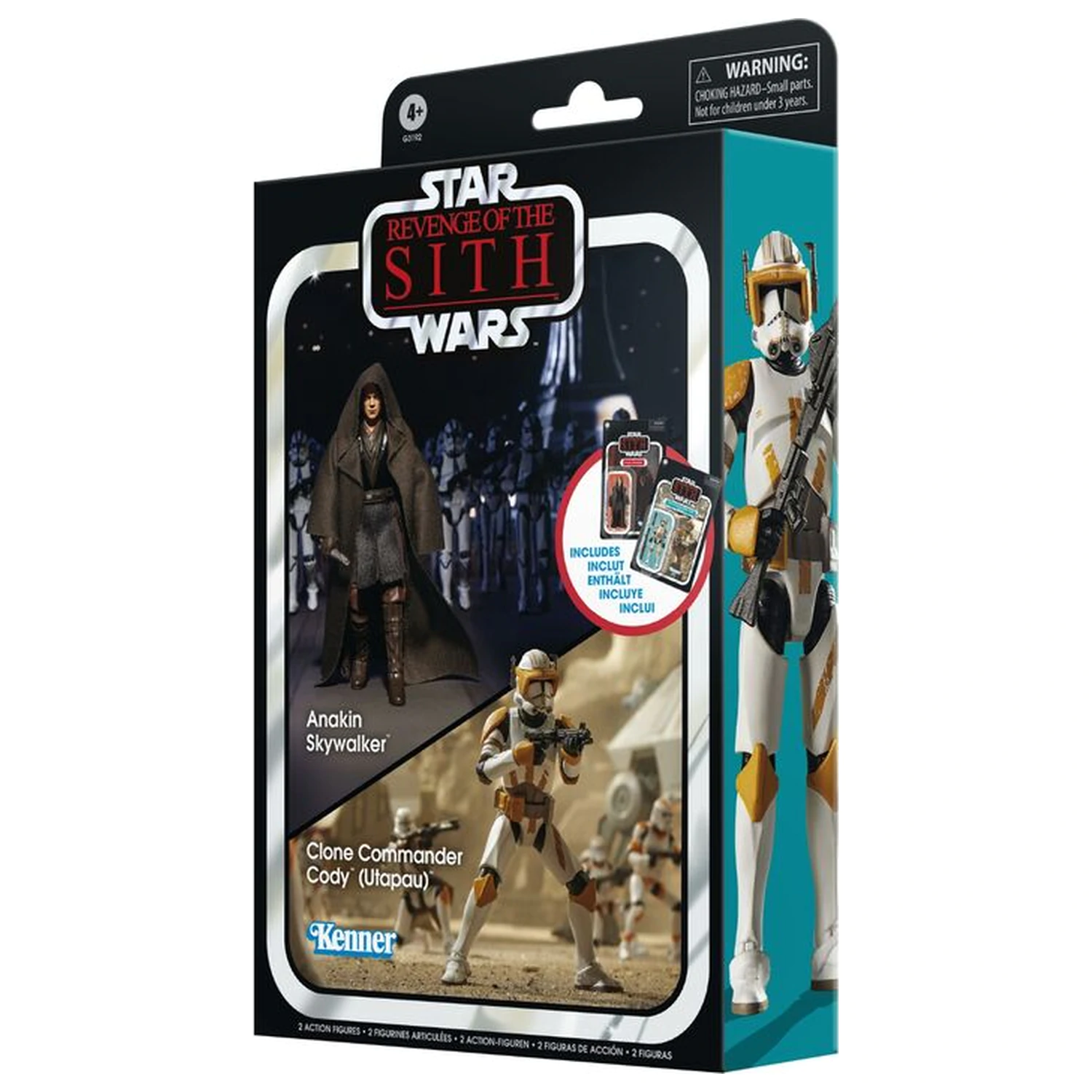Star Wars Anakin Skywalker & Clone Commander Cody Utapau figura csomag 9.5cm termékfotó