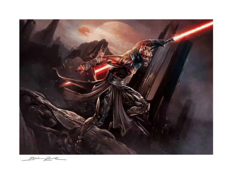 Star Wars Art Print Darth Maul: Savage Rage 46 x 61 cm termékfotó