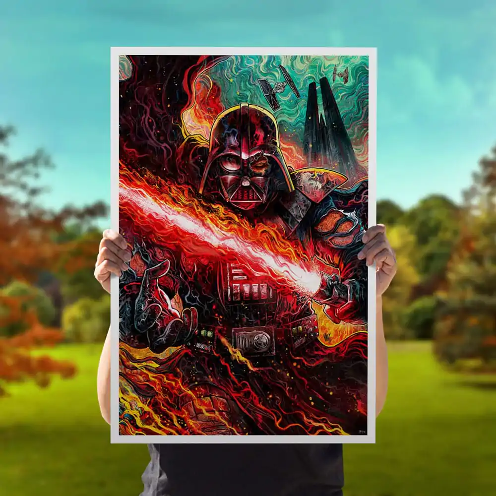 Star Wars Art Print Darth Vader: Dark Lord's Fury 41 x 61 cm - keretezetlen vászonkép termékfotó