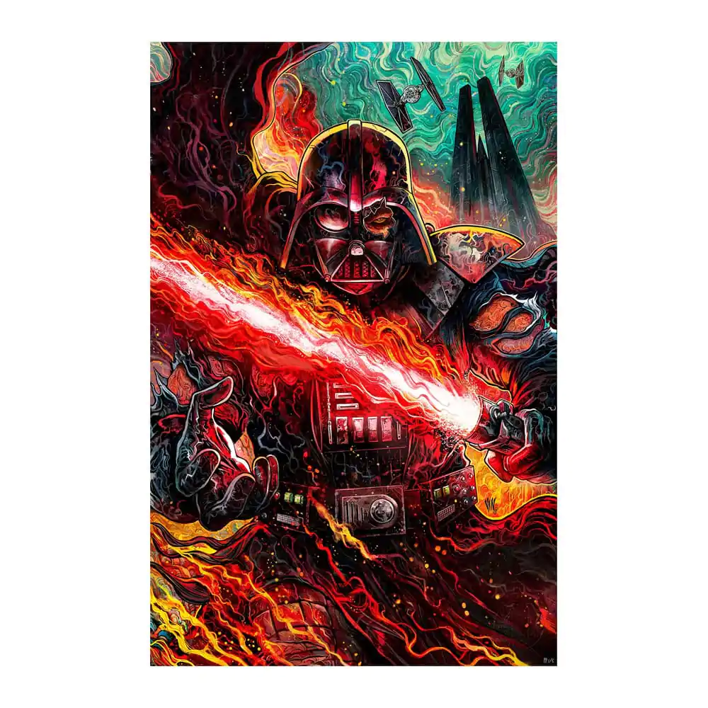 Star Wars Art Print Darth Vader: Dark Lord's Fury 41 x 61 cm - keretezetlen vászonkép termékfotó