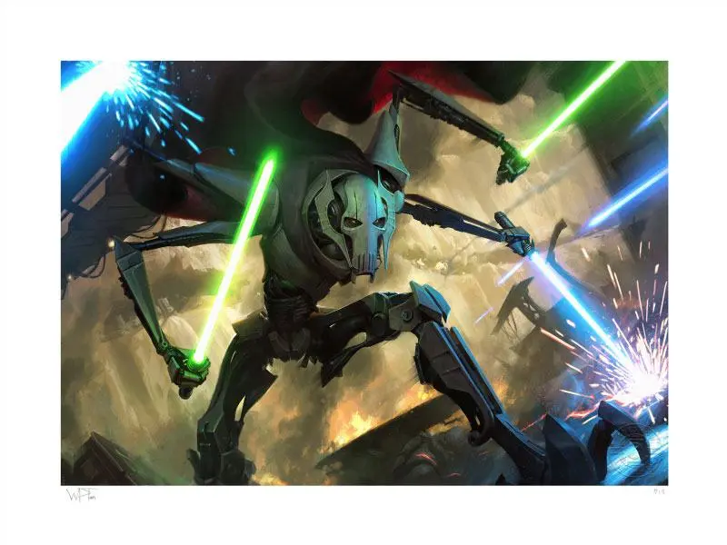 Star Wars Art Print General Grievous 46 x 61 cm - keretezetlen vászonkép termékfotó