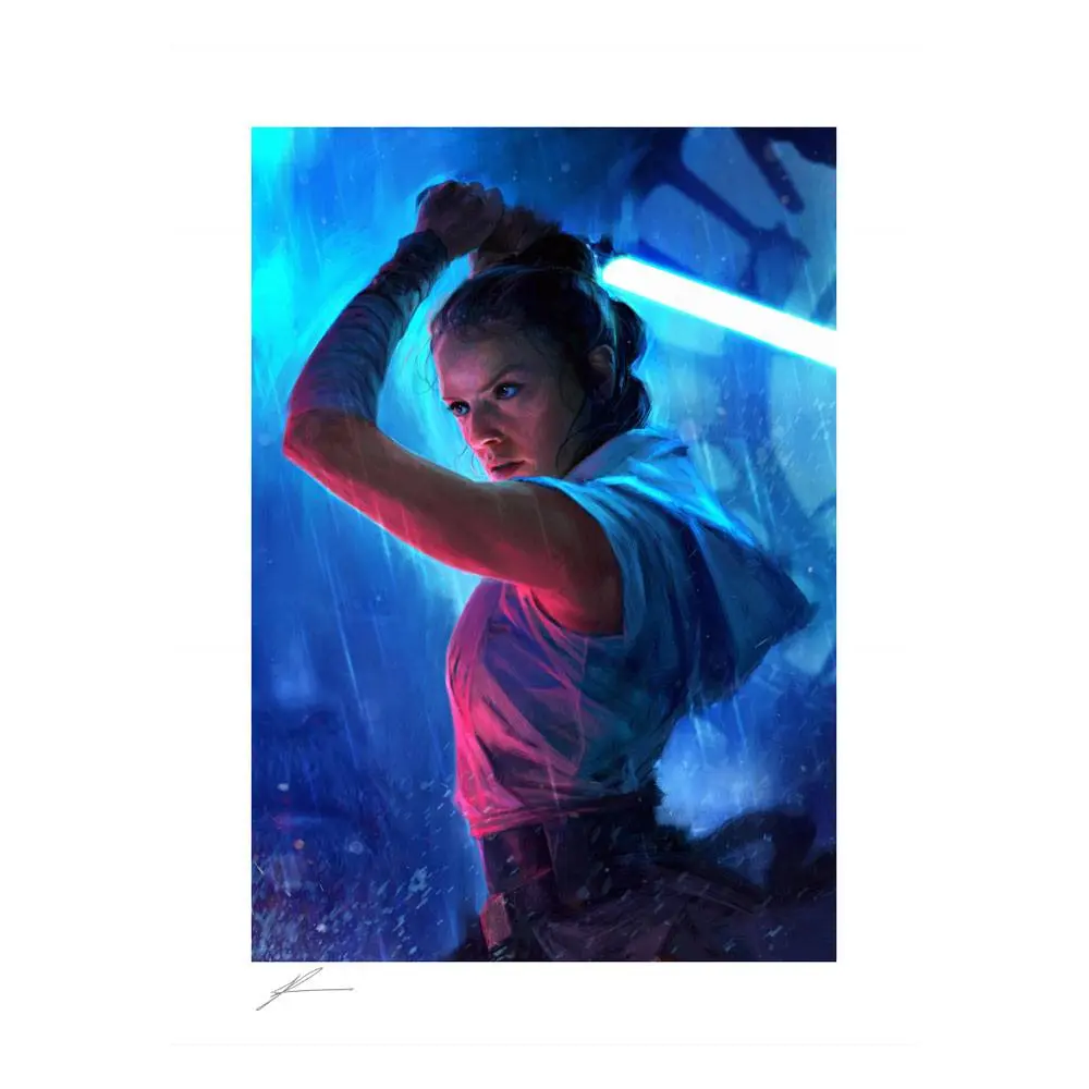Star Wars Art Print The Duel: Rey 46 x 61 cm termékfotó