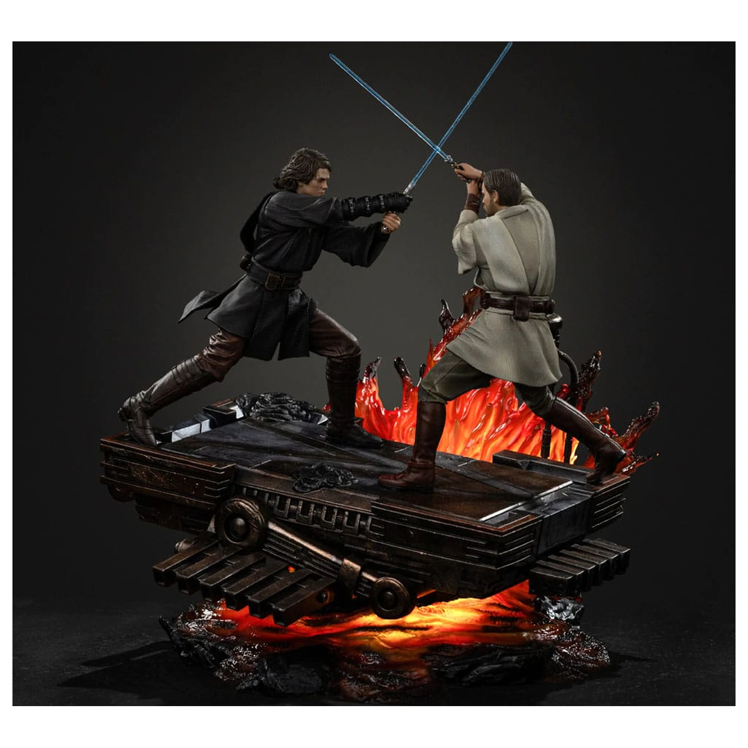 Star Wars Art Scale 1/10 Anakin vs. Obi Wan szobor figura 34 cm termékfotó