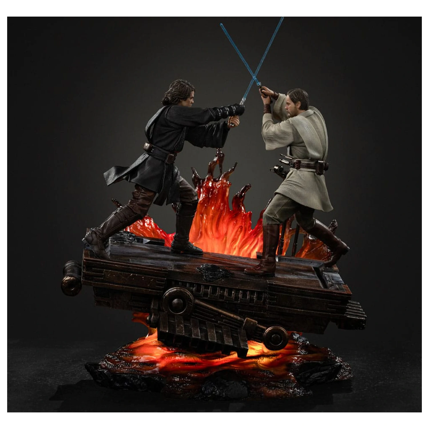 Star Wars Art Scale 1/10 Anakin vs. Obi Wan szobor figura 34 cm termékfotó