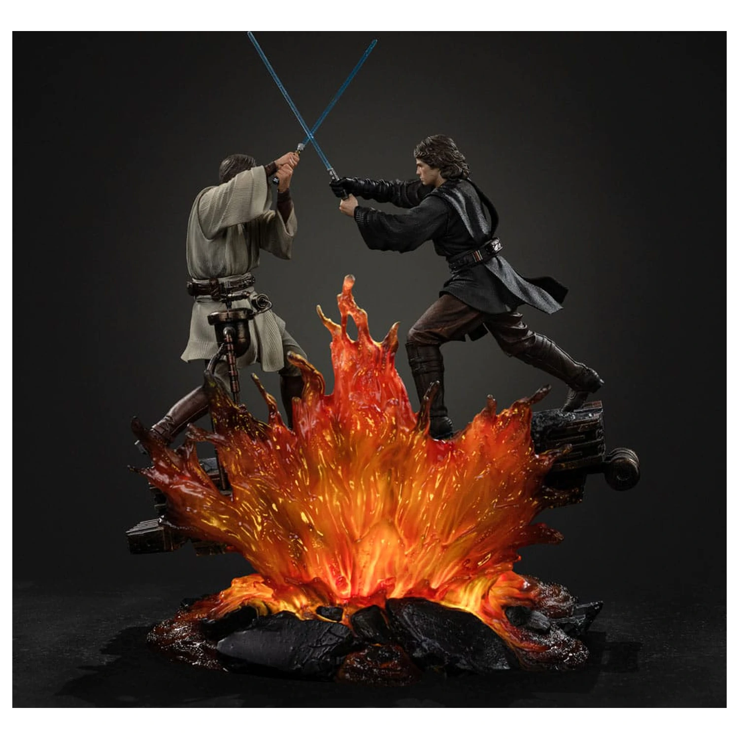Star Wars Art Scale 1/10 Anakin vs. Obi Wan szobor figura 34 cm termékfotó
