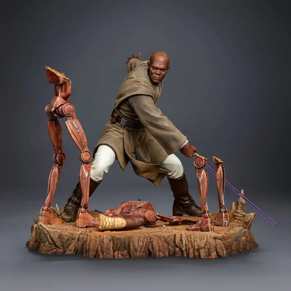 Star Wars Art Scale 1/10 Mace Windu szobor figura 18 cm termékfotó