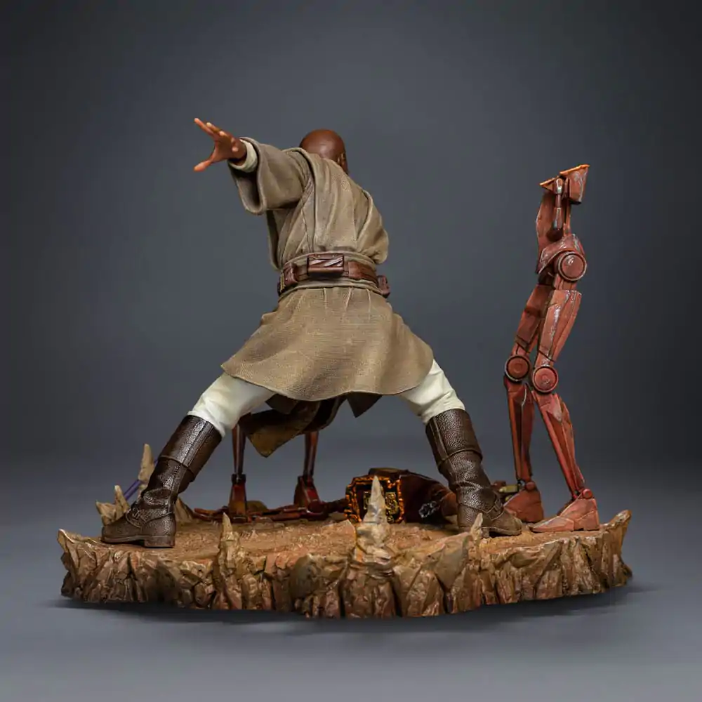 Star Wars Art Scale 1/10 Mace Windu szobor figura 18 cm termékfotó