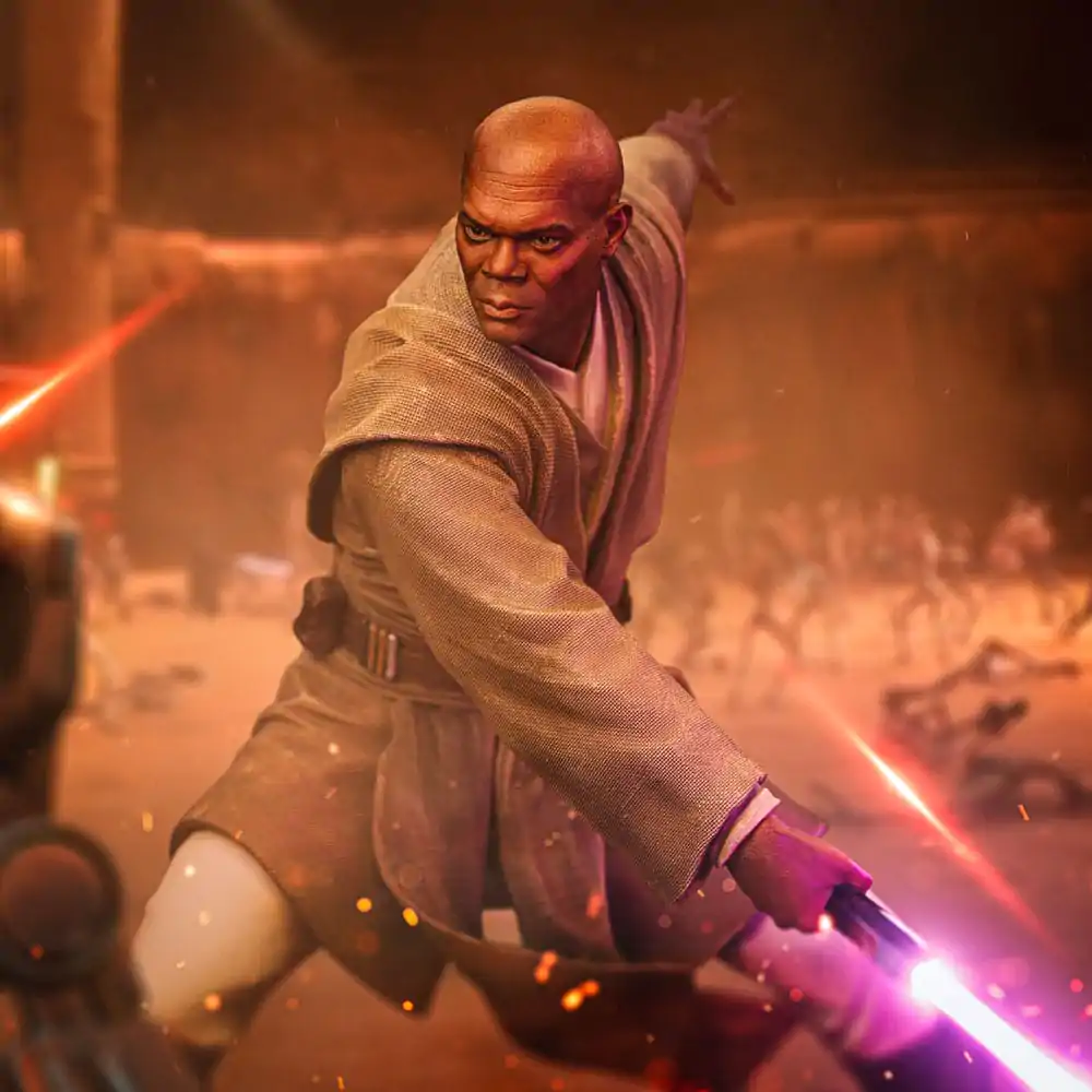 Star Wars Art Scale 1/10 Mace Windu szobor figura 18 cm termékfotó