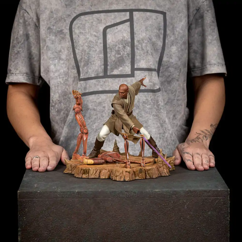 Star Wars Art Scale 1/10 Mace Windu szobor figura 18 cm termékfotó