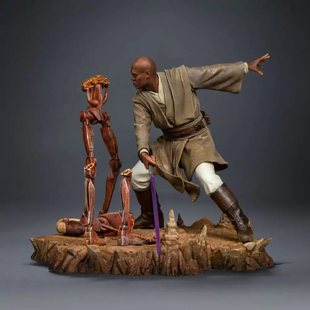 Star Wars Art Scale 1/10 Mace Windu szobor figura 18 cm termékfotó