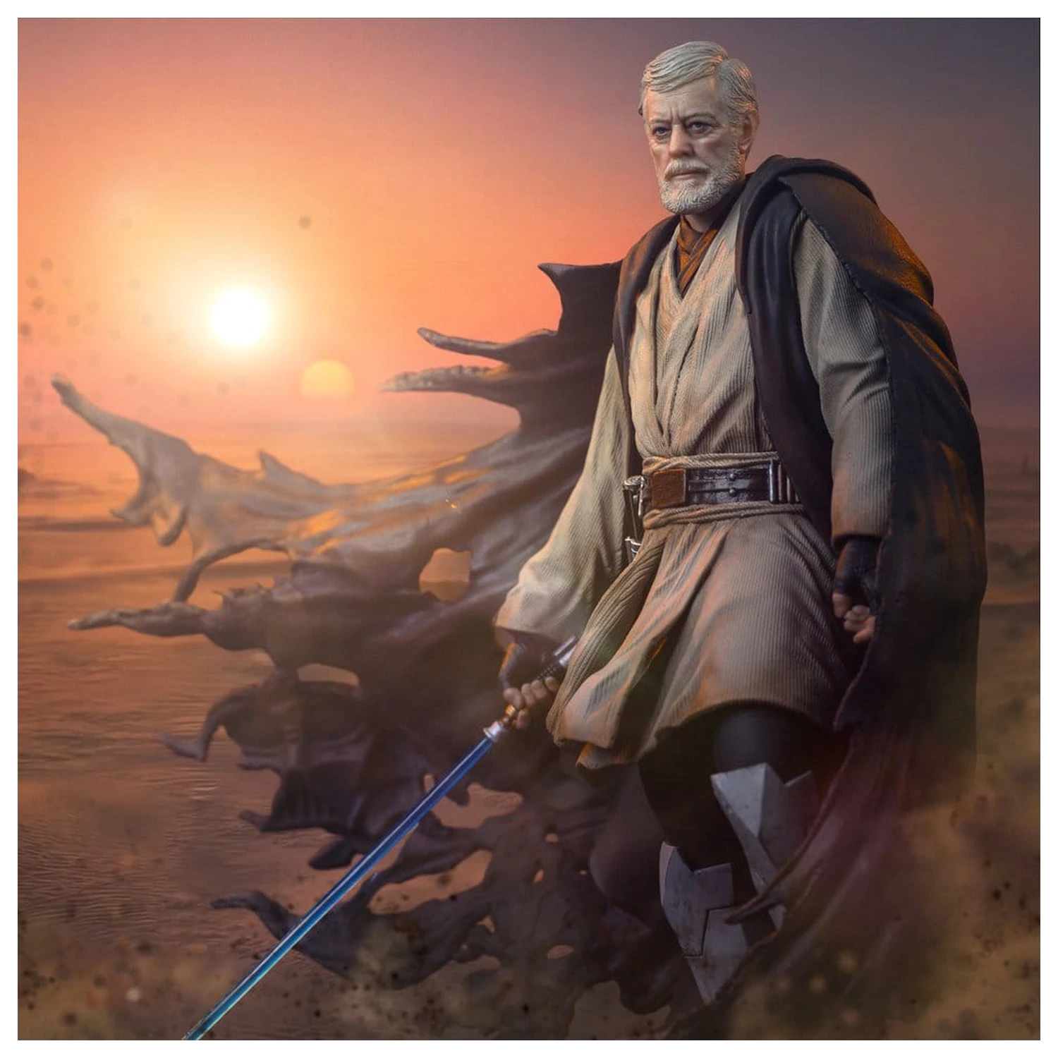 Star Wars Art Scale 1/10 Obi-Wan Signatures szobor figura 26 cm termékfotó