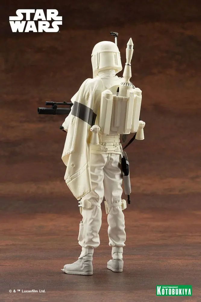 Star Wars ARTFX+ 1/10 Boba Fett White Armor Ver. PVC szobor figura 18 cm termékfotó