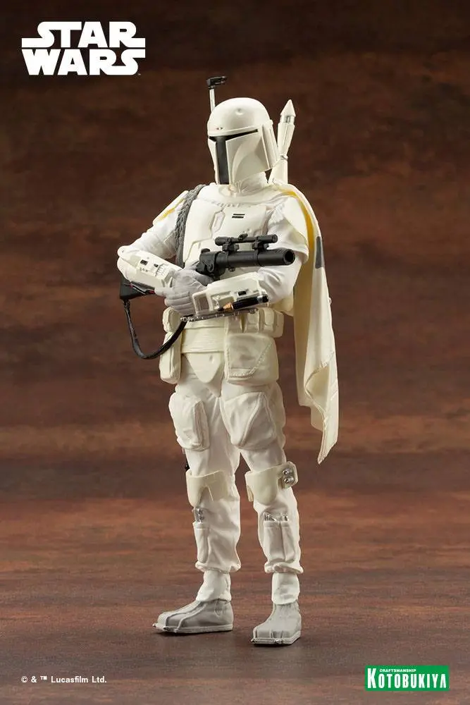 Star Wars ARTFX+ 1/10 Boba Fett White Armor Ver. PVC szobor figura 18 cm termékfotó