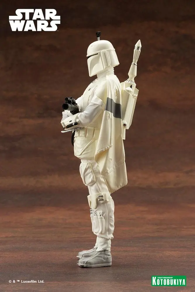 Star Wars ARTFX+ 1/10 Boba Fett White Armor Ver. PVC szobor figura 18 cm termékfotó