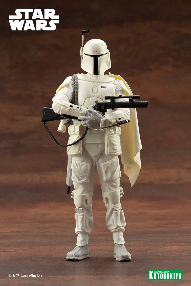 Star Wars ARTFX+ 1/10 Boba Fett White Armor Ver. PVC szobor figura 18 cm termékfotó