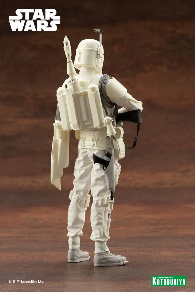 Star Wars ARTFX+ 1/10 Boba Fett White Armor Ver. PVC szobor figura 18 cm termékfotó