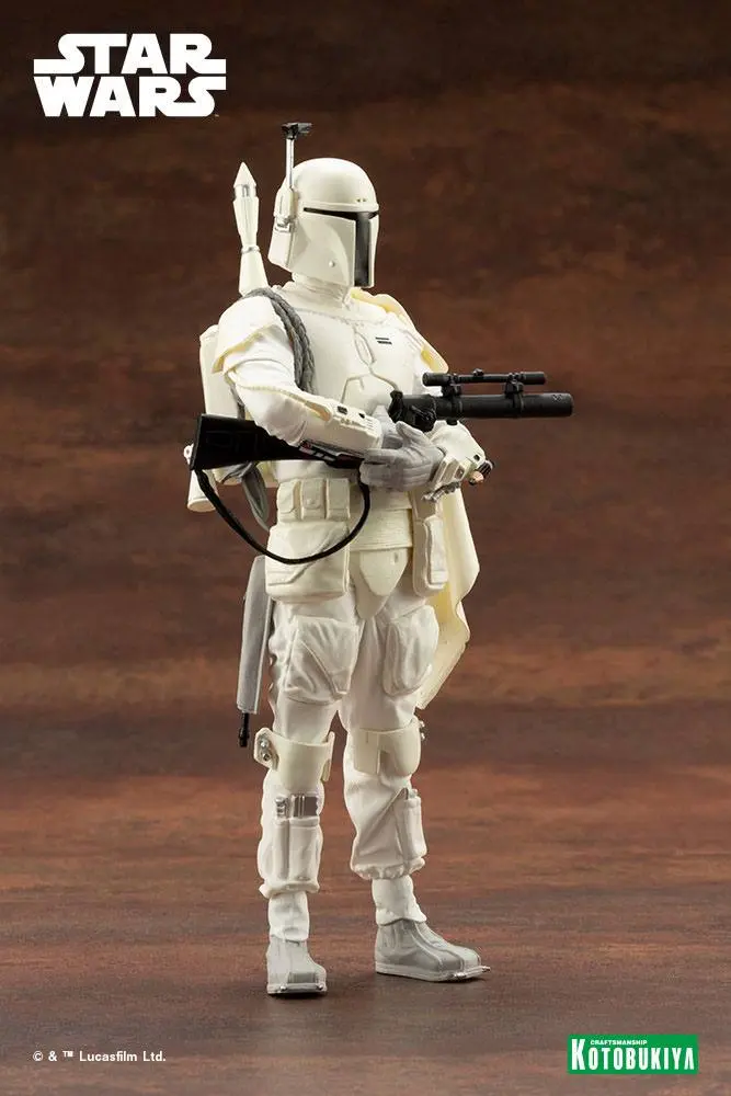 Star Wars ARTFX+ 1/10 Boba Fett White Armor Ver. PVC szobor figura 18 cm termékfotó