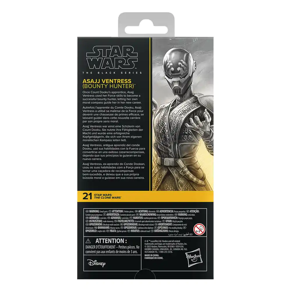 Star Wars: Attack of the Clones Asajj Ventress Bounty Hunter figura 15cm termékfotó
