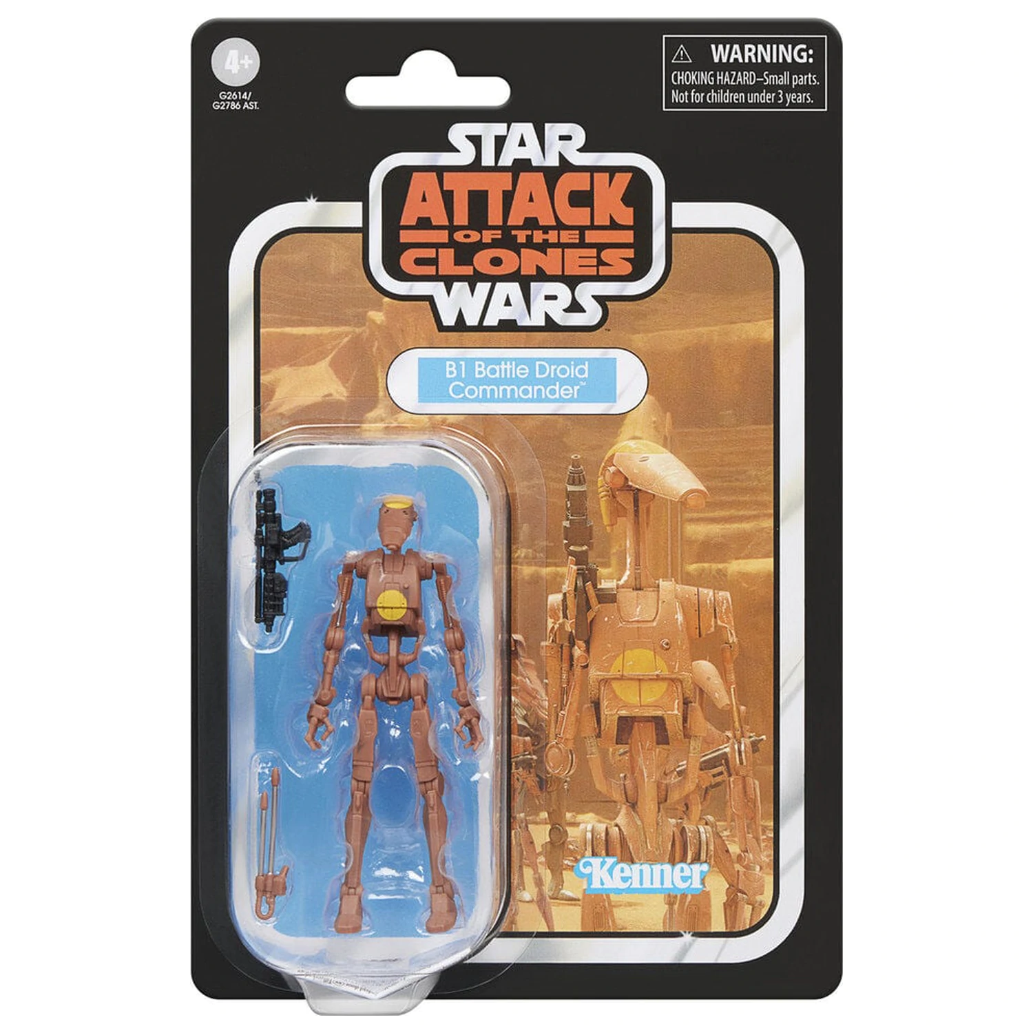 Star Wars Attack of the Clones B1 Battle Droid Commander figura 9,5cm termékfotó