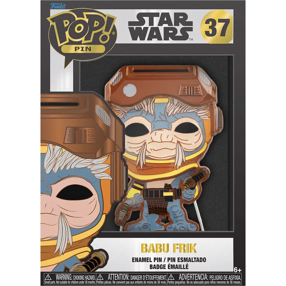 Star Wars Babu Frik Big Enamel POP Pin 10cm termékfotó