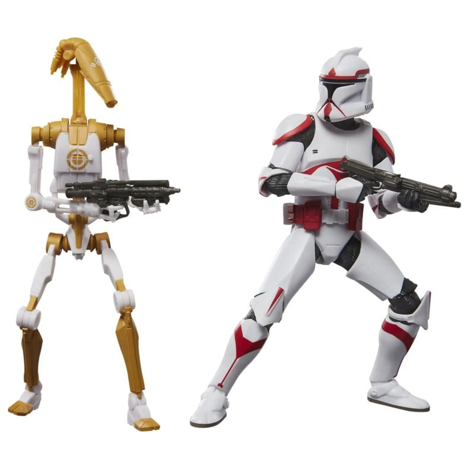 Star Wars: Battlefront II Black Series Phase I Assault Trooper & Battle Droid Officer 2 db-os akciófigura csomag 15 cm termékfotó