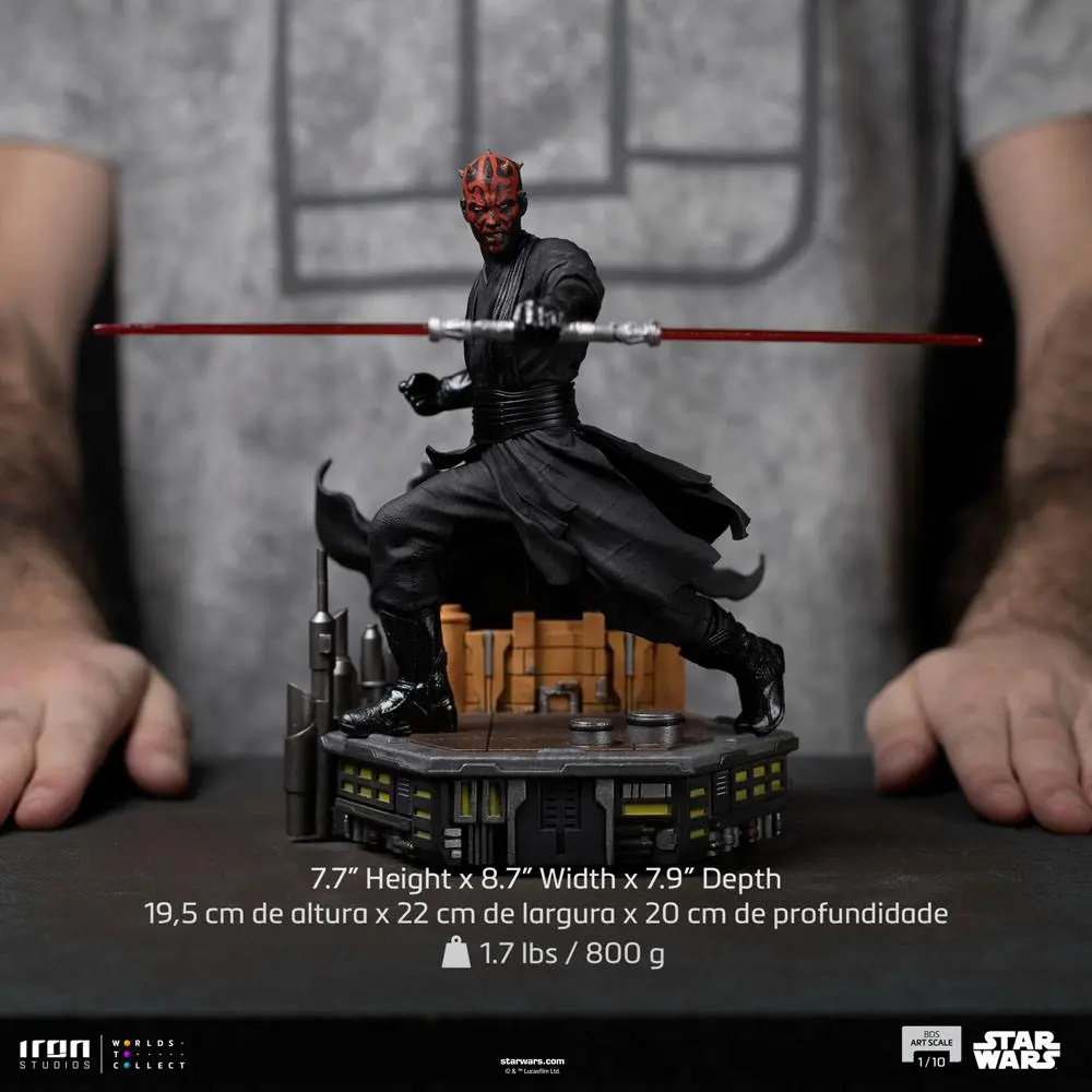 Star Wars BDS Art Scale 1/10 Darth Maul szobor figura 19 cm termékfotó