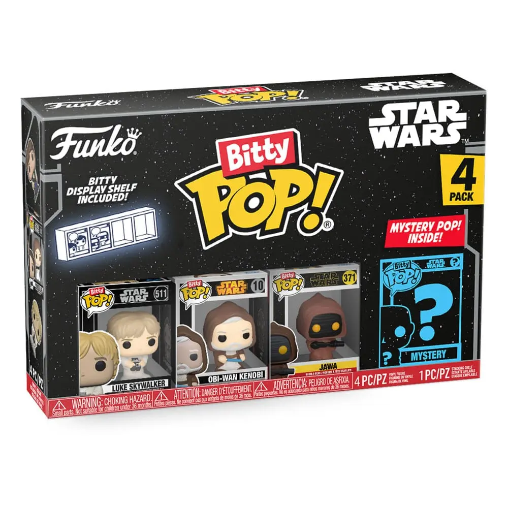 Star Wars Funko Bitty POP! 4 db-os figura csomag Luke 2,5 cm termékfotó