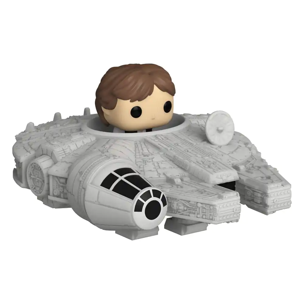 Star Wars Bitty Funko POP! Rides Vinyl figura Display Han Solo w/Millenium Falcon 2,5 cm termékfotó