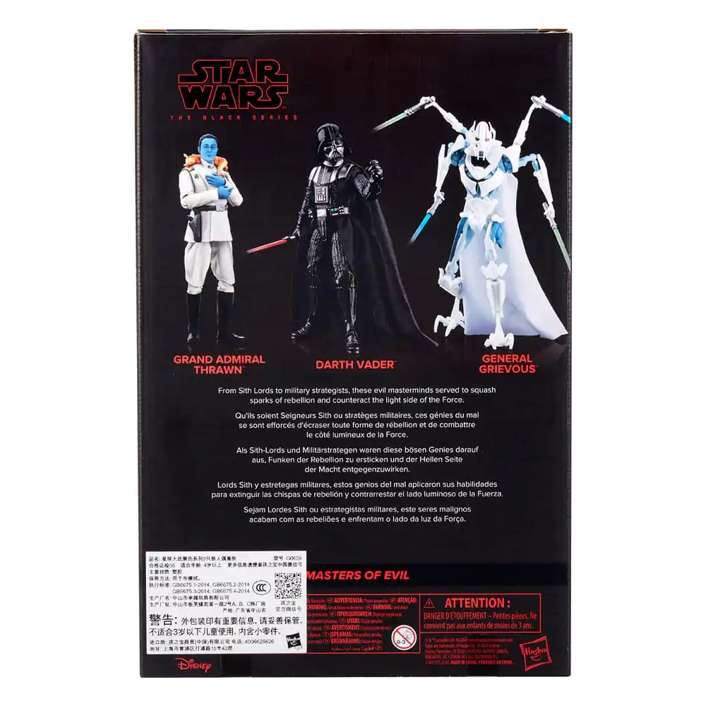 Star Wars Black Series 3db-os akciófigura csomag Masters of Evil 15 cm termékfotó