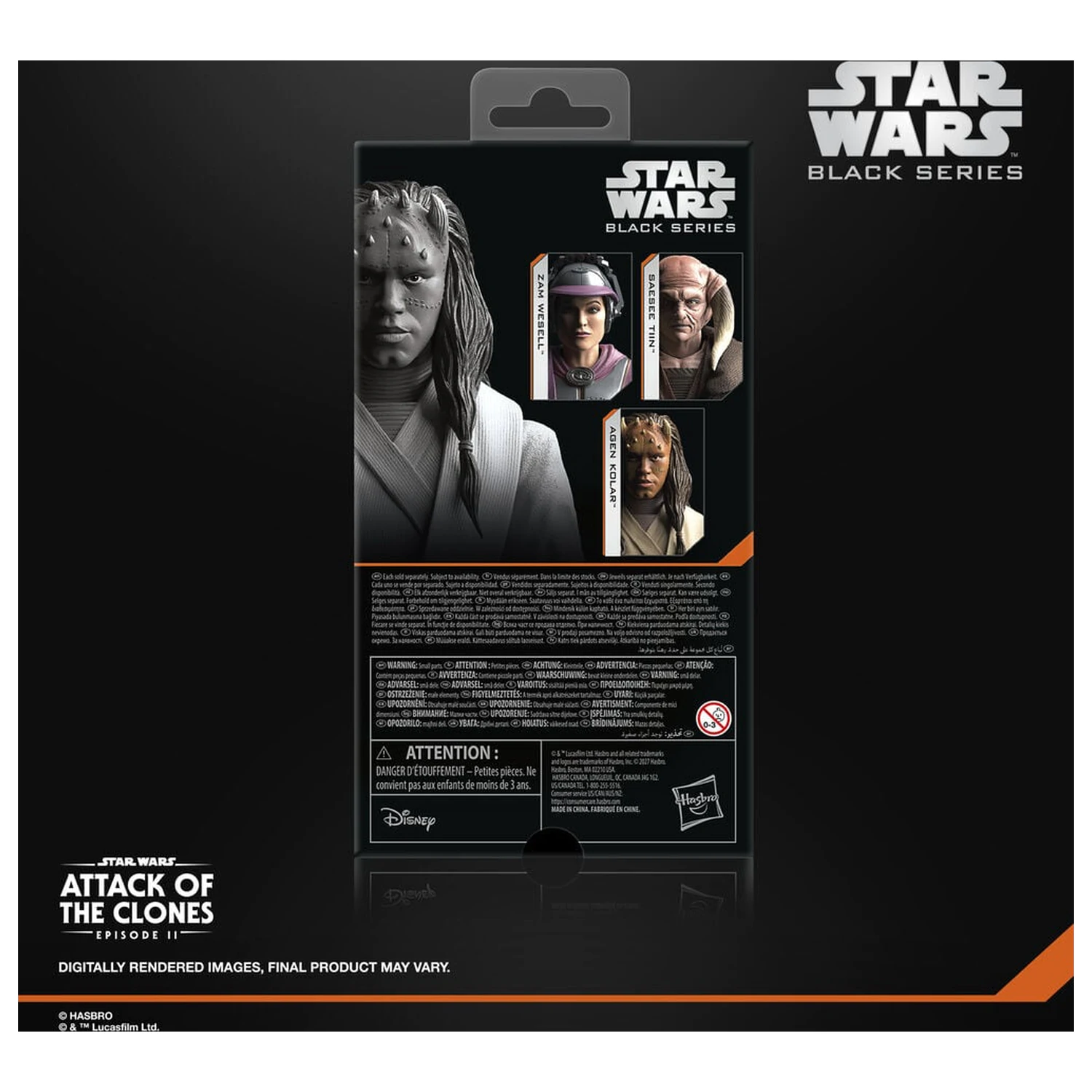 Star Wars Black Series Attack Of The Clones Agen Kolar figura 15cm termékfotó