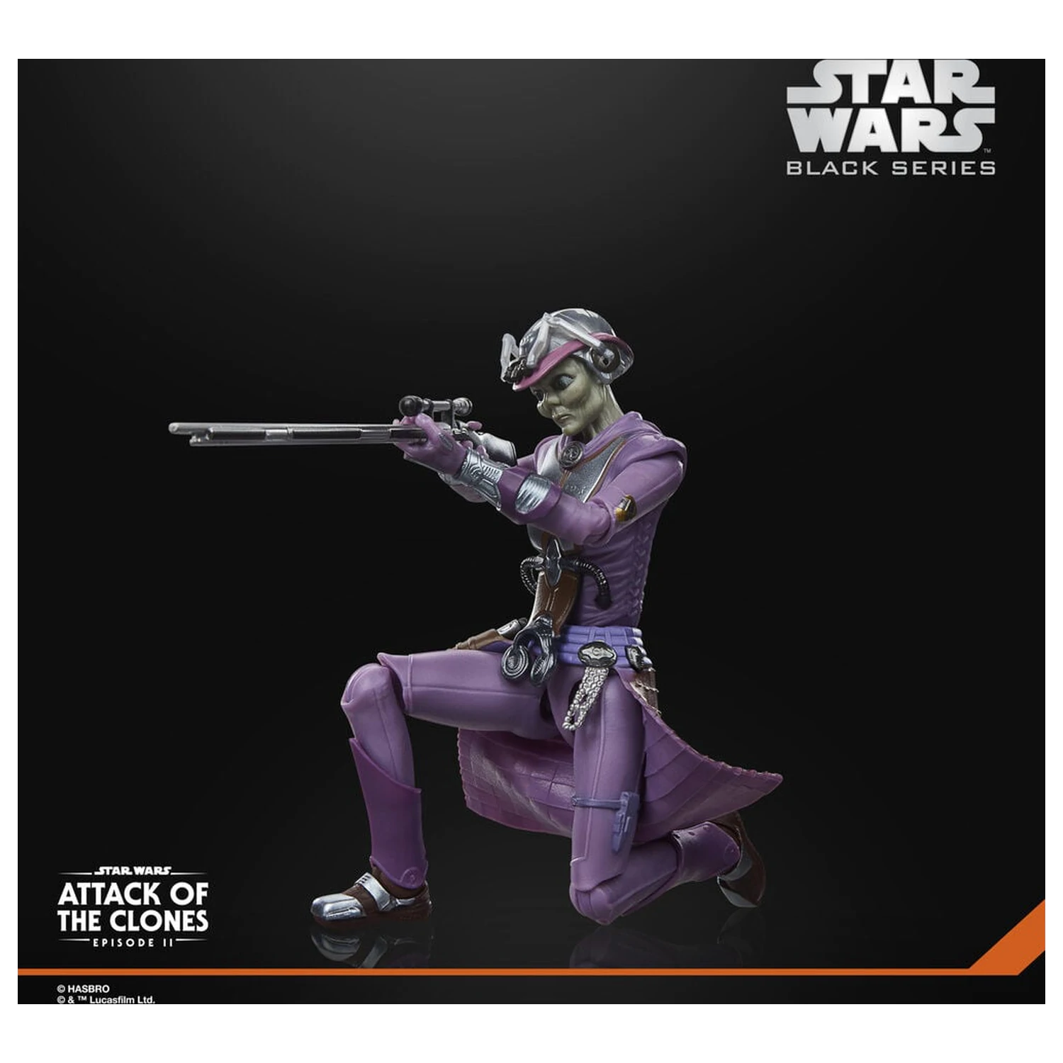 Star Wars Black Series Attack Of The Clones Zam Wesell figura 15cm termékfotó