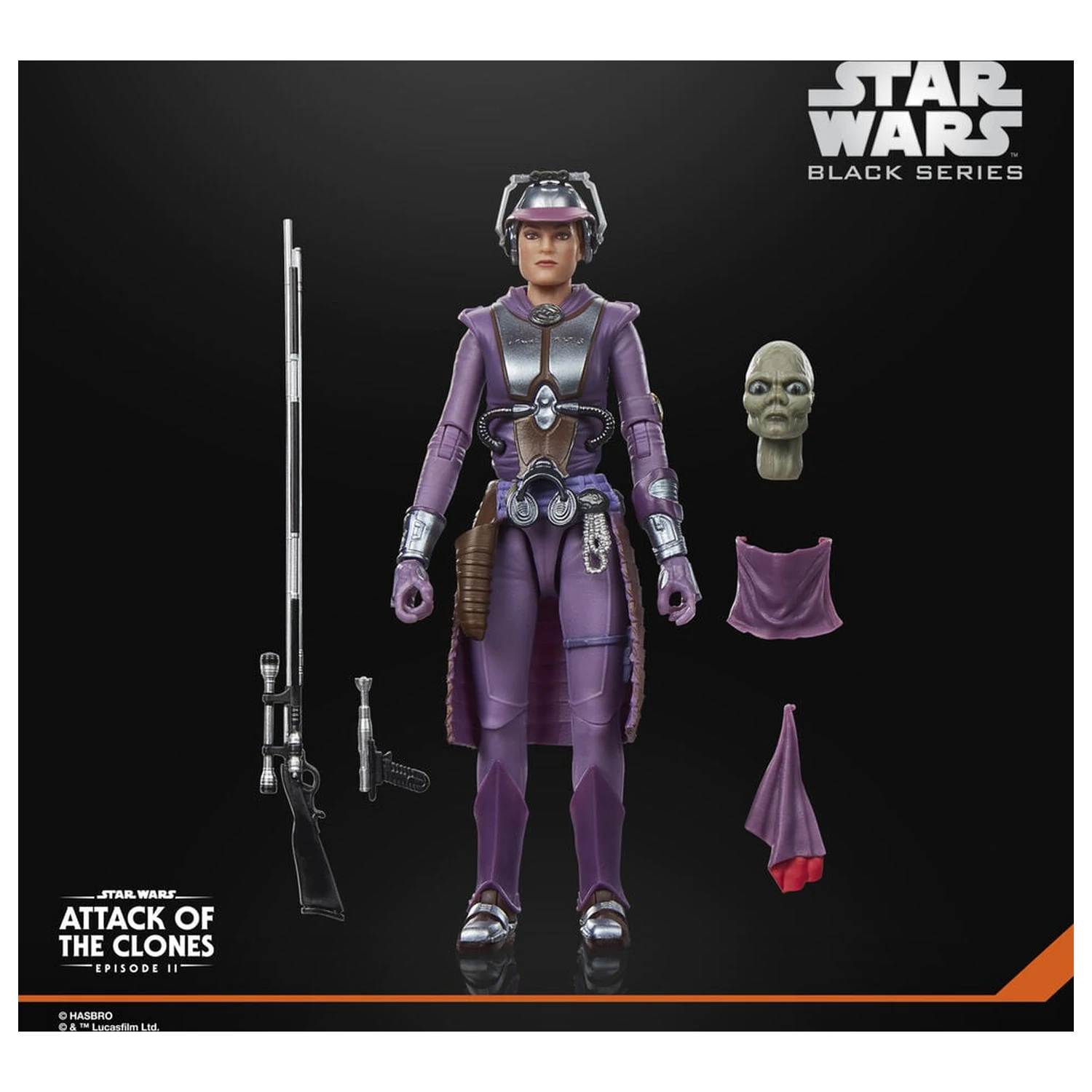 Star Wars Black Series Attack Of The Clones Zam Wesell figura 15cm termékfotó