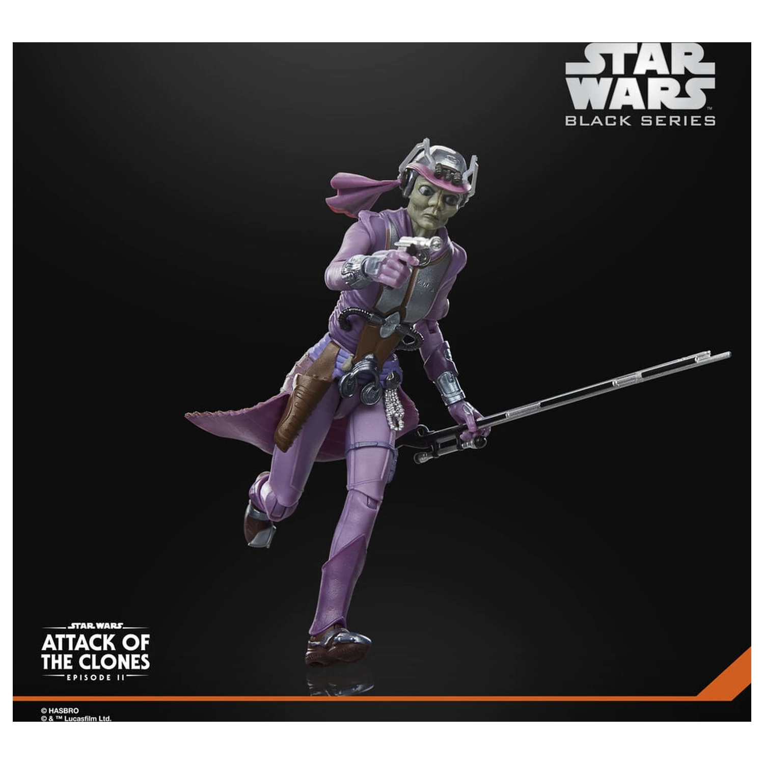 Star Wars Black Series Attack Of The Clones Zam Wesell figura 15cm termékfotó